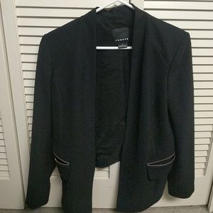 Black wear to work jacket